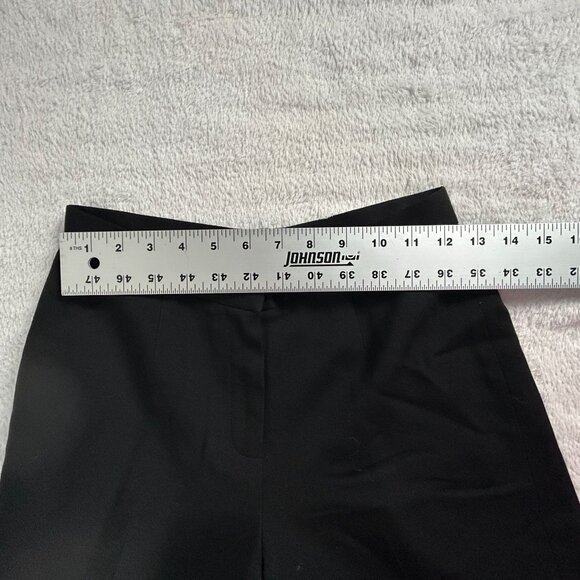 Lauren Ralph Lauren Petite Womens Black Wool Blend Straight Leg Pants Size 4P - Picture 4 of 8
